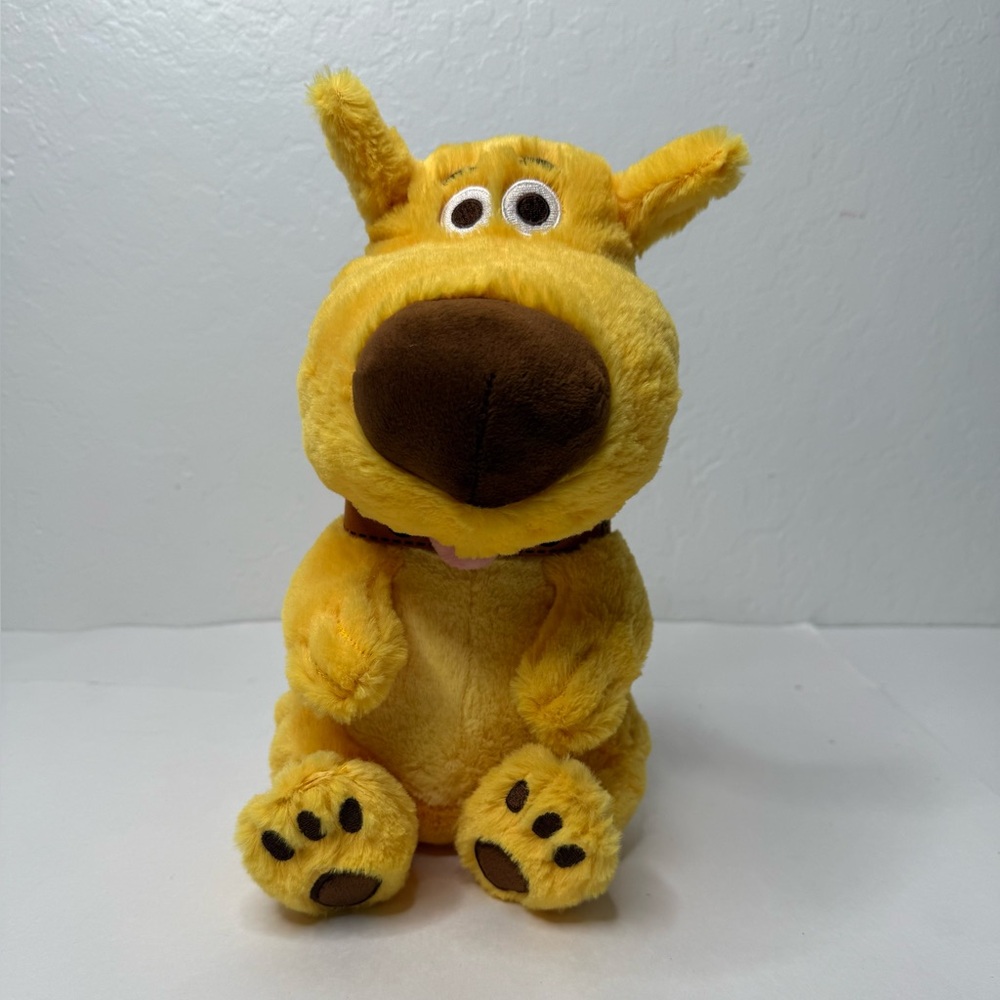 Disney Parks Baby Dug UP Puppy‎ Plush Yellow Collar Toy Collectible Souvenir Dog